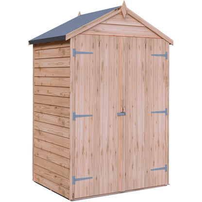Shire Overlap 4x3ft Double Door Wooden Shed - JJ Building Materials