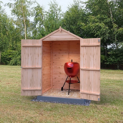 Shire Overlap 4x3ft Double Door Wooden Shed - JJ Building Materials