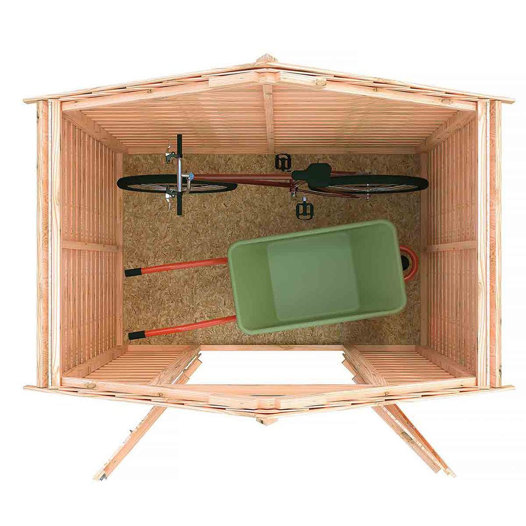 Shire Overlap 4x6ft Double Door Value Wooden Shed - JJ Building Materials
