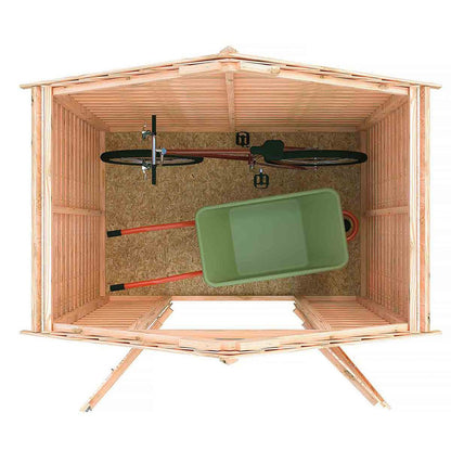 Shire Overlap 4x6ft Double Door Value Wooden Shed - JJ Building Materials