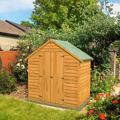 Shire Overlap 4x6ft Double Door Value Wooden Shed - JJ Building Materials