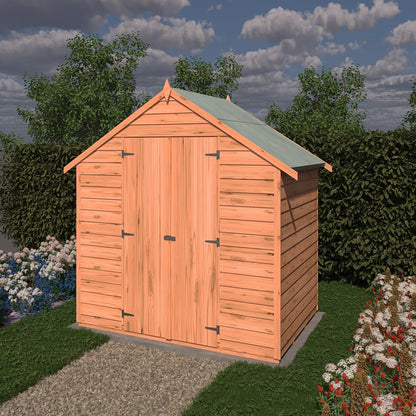 Shire Overlap 4x6ft Double Door Value Wooden Shed - JJ Building Materials