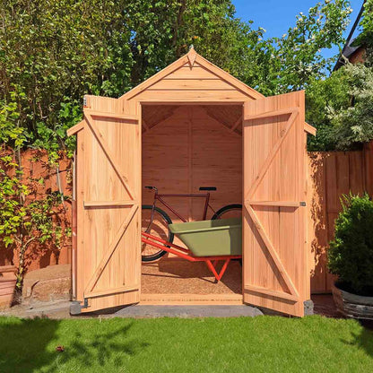 Shire Overlap 4x6ft Double Door Value Wooden Shed - JJ Building Materials