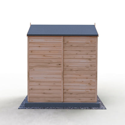 Shire Overlap 6x4ft Single Door Reverse Apex Wooden Shed - JJ Building Materials
