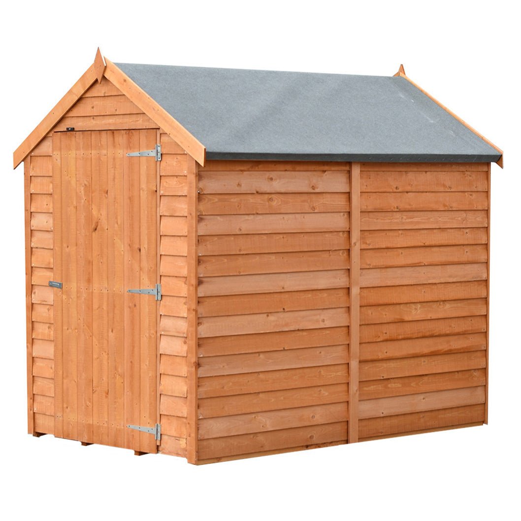 Shire Overlap 6x4ft Single Door Value Wooden Shed - JJ Building Materials
