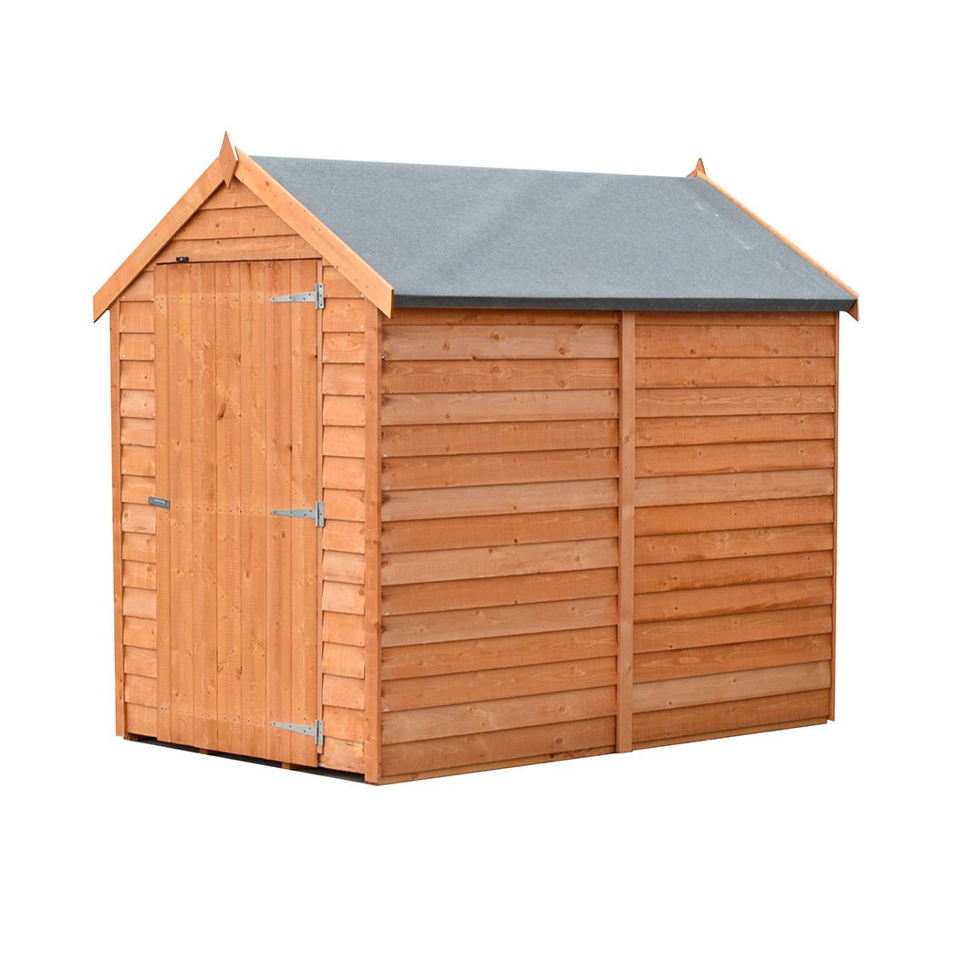 Shire Overlap 6x4ft Single Door Value Wooden Shed - JJ Building Materials