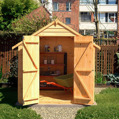 Shire Overlap 6x6ft Double Door Value Wooden Shed - JJ Building Materials