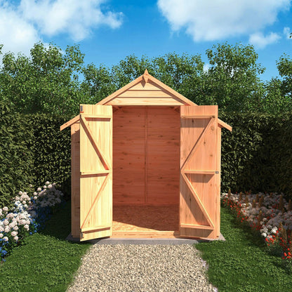 Shire Overlap 6x6ft Double Door Value Wooden Shed - JJ Building Materials