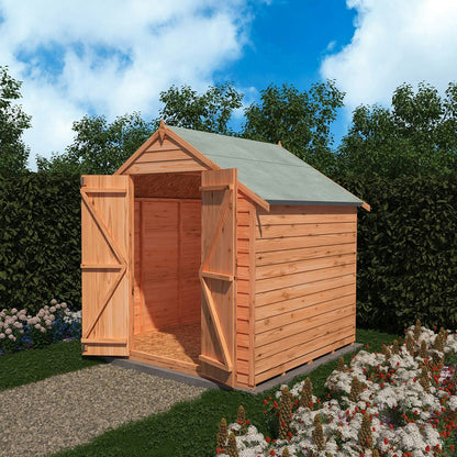 Shire Overlap 6x6ft Double Door Value Wooden Shed - JJ Building Materials