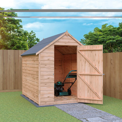 Shire Overlap 7x5ft Single Door Value Wooden Shed - JJ Building Materials