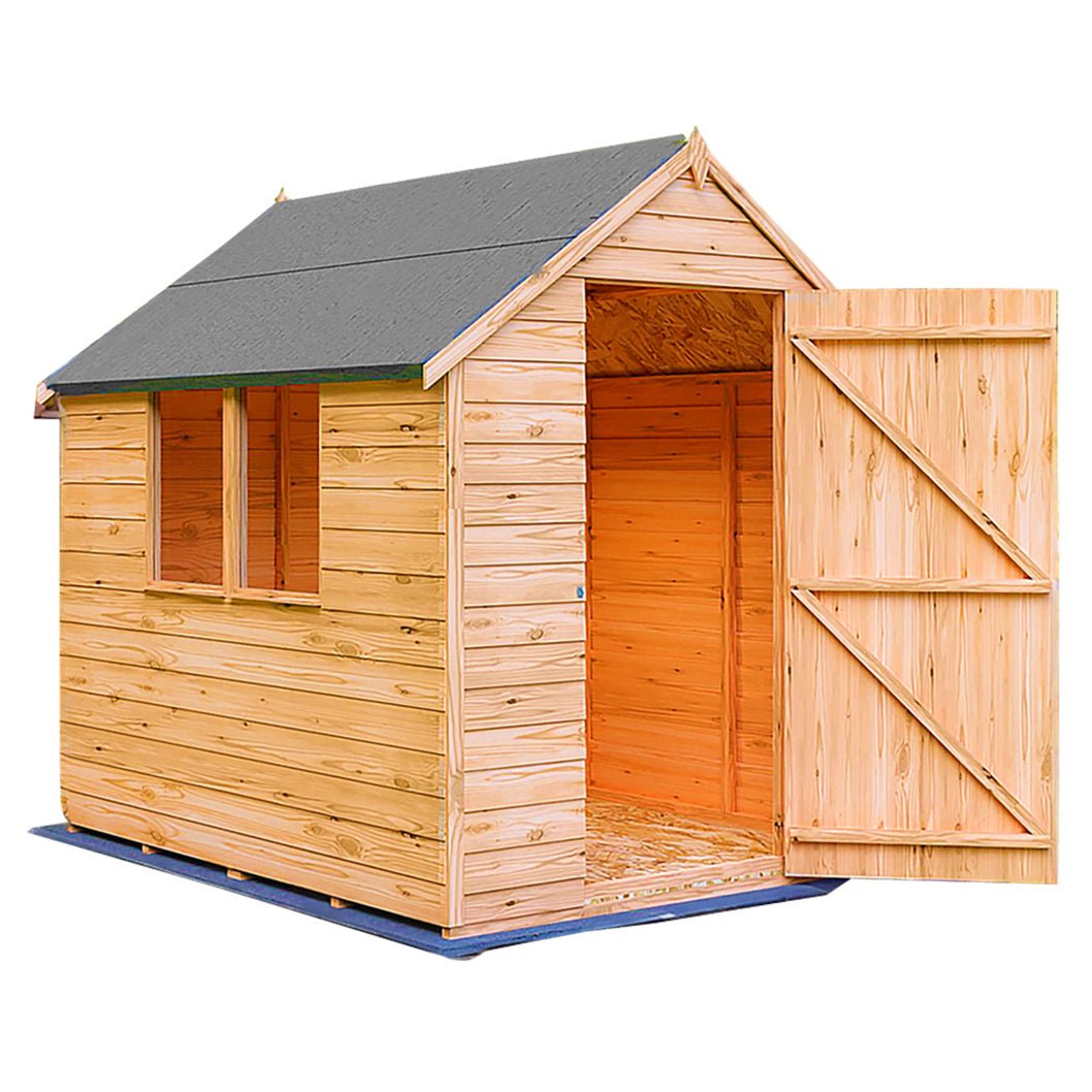 Shire Overlap 7x5ft Single Door Value Wooden Shed - JJ Building Materials