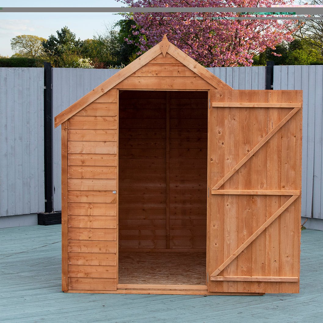 Shire Overlap 7x5ft Single Door Value Wooden Shed - JJ Building Materials