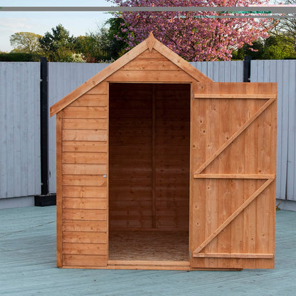 Shire Overlap 7x5ft Single Door Value Wooden Shed - JJ Building Materials