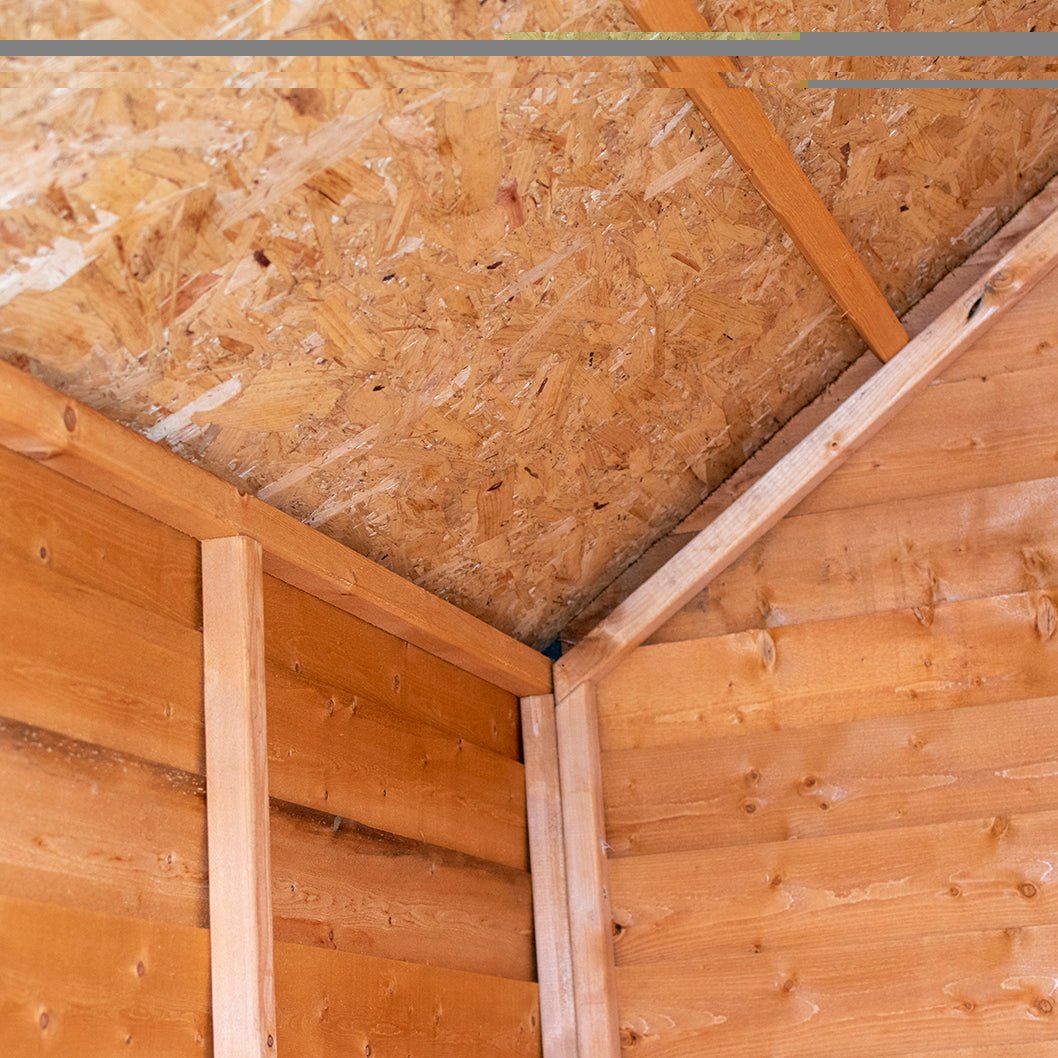Shire Overlap 7x5ft Single Door Value Wooden Shed - JJ Building Materials