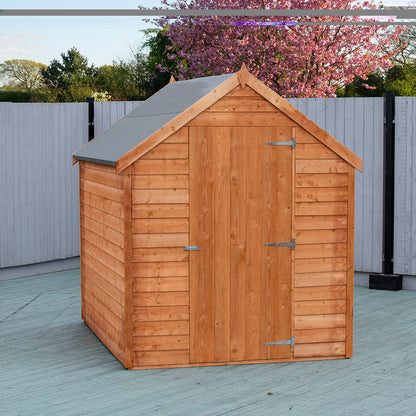 Shire Overlap 7x5ft Single Door Value Wooden Shed - JJ Building Materials