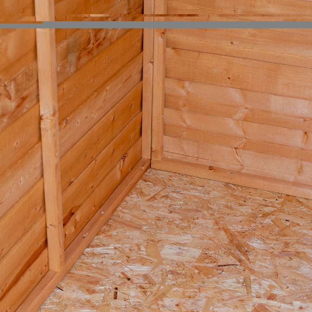 Shire Overlap 7x5ft Single Door Value Wooden Shed - JJ Building Materials