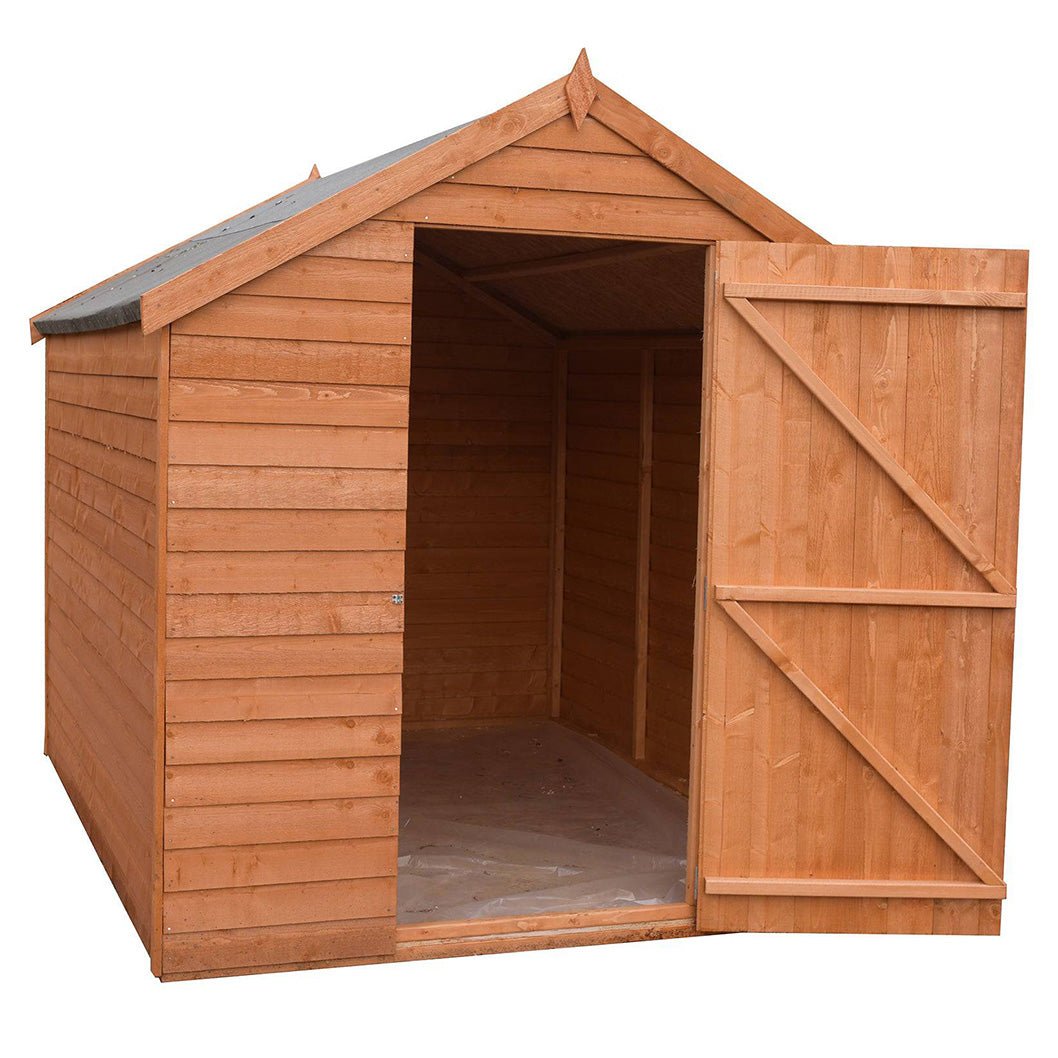 Shire Overlap 7x5ft Single Door Value Wooden Shed - JJ Building Materials