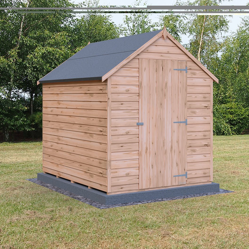 Shire Overlap 7x5ft Single Door Value Wooden Shed - JJ Building Materials