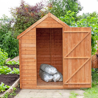 Shire Overlap 7x5ft Single Door Value Wooden Shed - JJ Building Materials