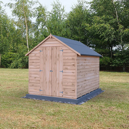 Shire Overlap 8x6ft Double Door Value Wooden Shed - JJ Building Materials