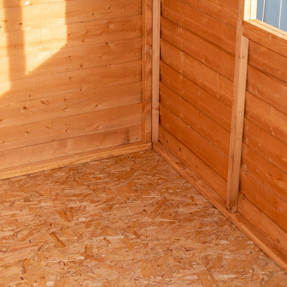 Shire Overlap 8x6ft Double Door Value Wooden Shed - JJ Building Materials