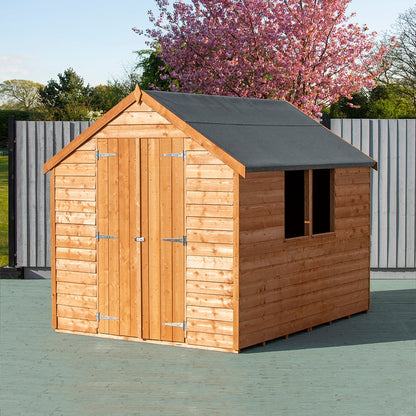 Shire Overlap 8x6ft Double Door Value Wooden Shed - JJ Building Materials