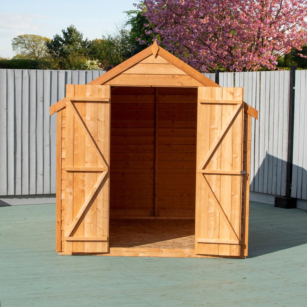 Shire Overlap 8x6ft Double Door Value Wooden Shed - JJ Building Materials