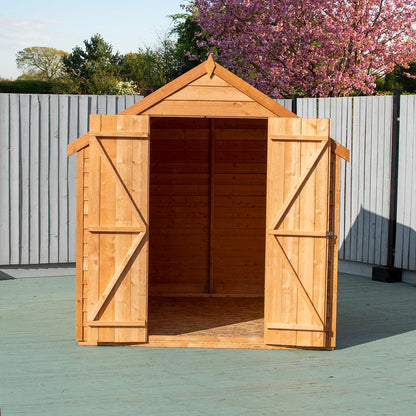 Shire Overlap 8x6ft Double Door Value Wooden Shed - JJ Building Materials