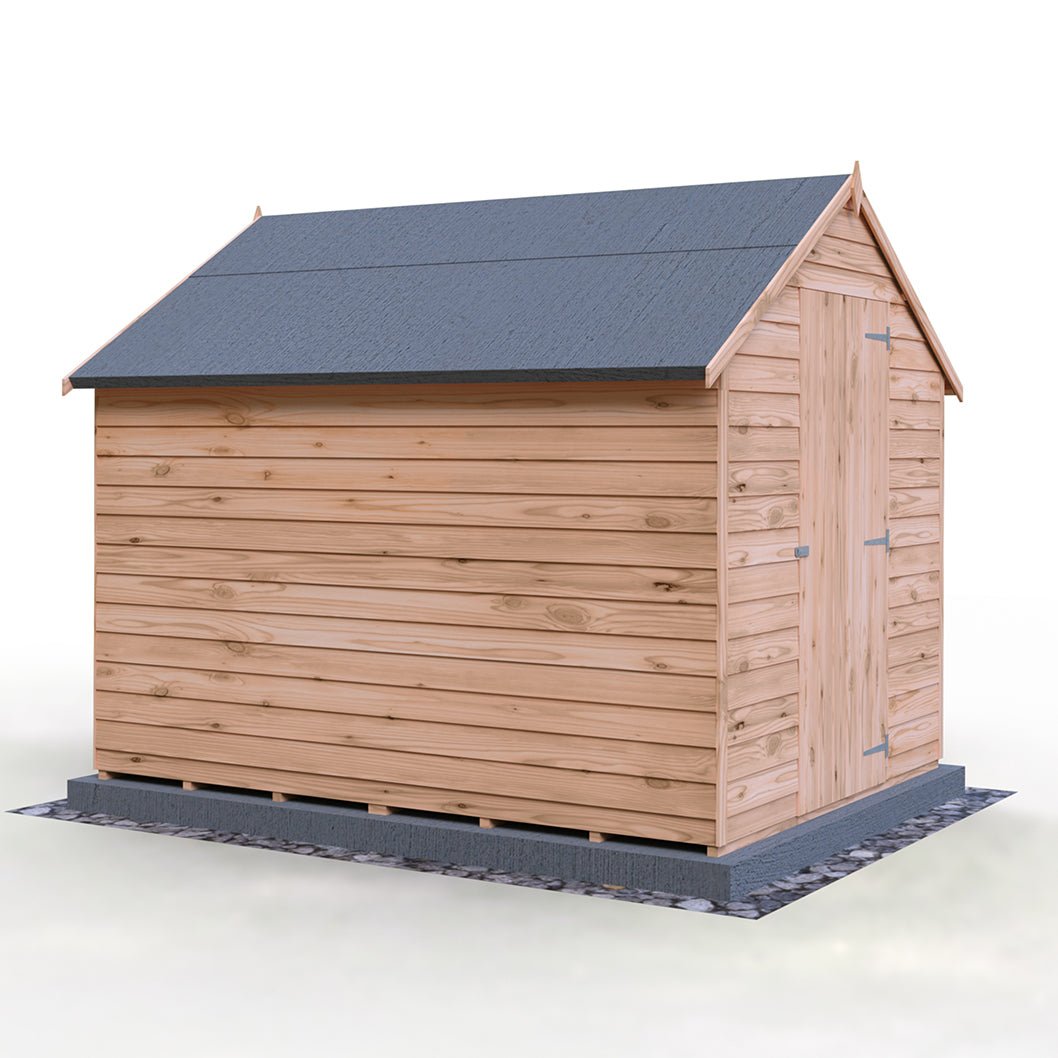 Shire Overlap 8x6ft Single Door Value Wooden Shed - JJ Building Materials