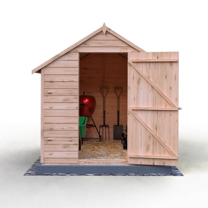 Shire Overlap 8x6ft Single Door Value Wooden Shed - JJ Building Materials