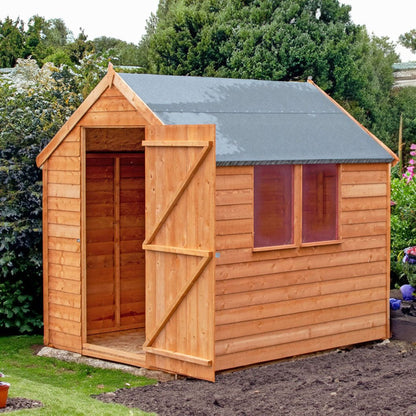 Shire Overlap 8x6ft Single Door Value Wooden Shed - JJ Building Materials