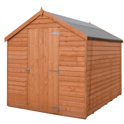 Shire Overlap 8x6ft Single Door Value Wooden Shed - JJ Building Materials