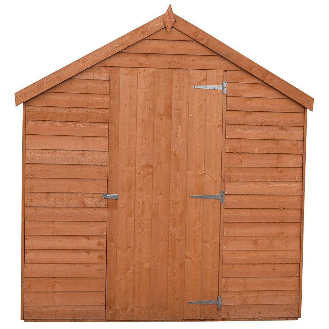 Shire Overlap 8x6ft Single Door Value Wooden Shed - JJ Building Materials
