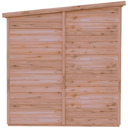 Shire Overlap Pent Single Door 12x6ft No windows Wooden Shed - JJ Building Materials