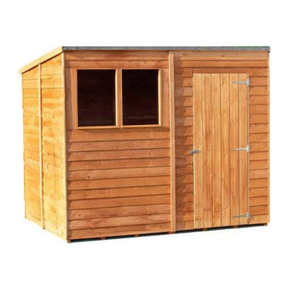 Shire Overlap Pent Single Door Value Pent Wooden Shed - JJ Building Materials