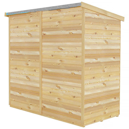 Shire Overlap Pent Single Door Value Pent Wooden Shed - JJ Building Materials