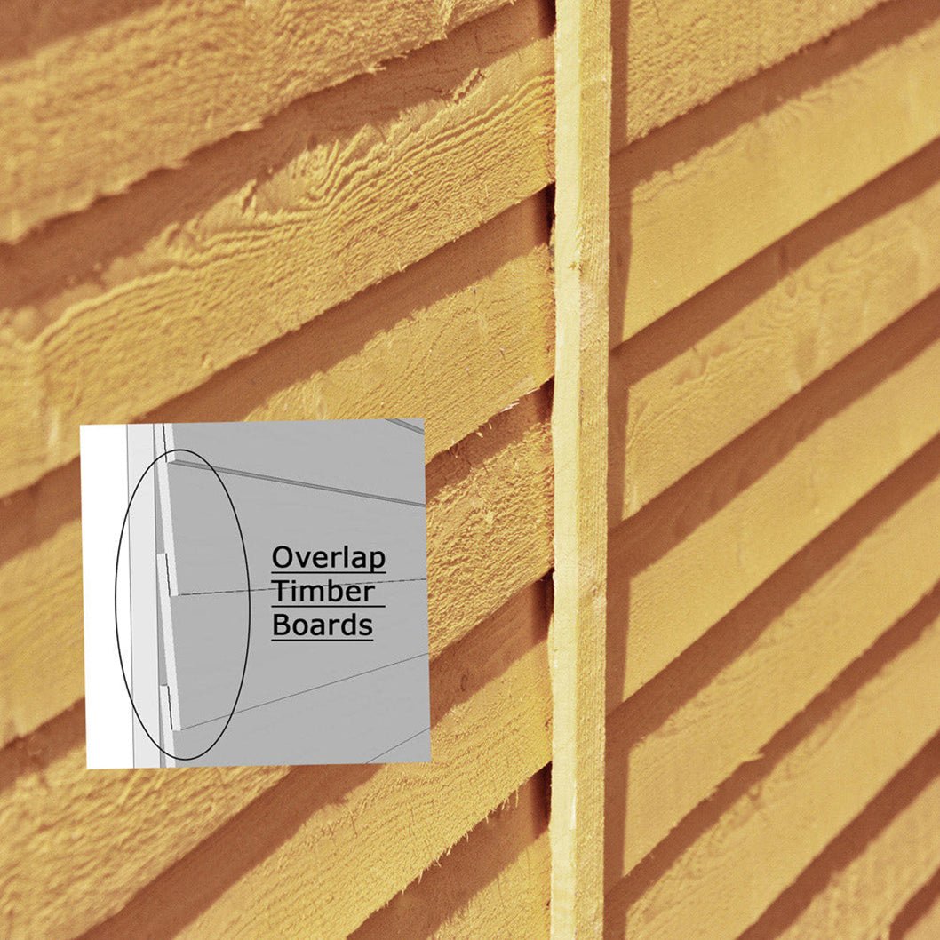 Shire Overlap Pent Single Door Value Pent Wooden Shed - JJ Building Materials