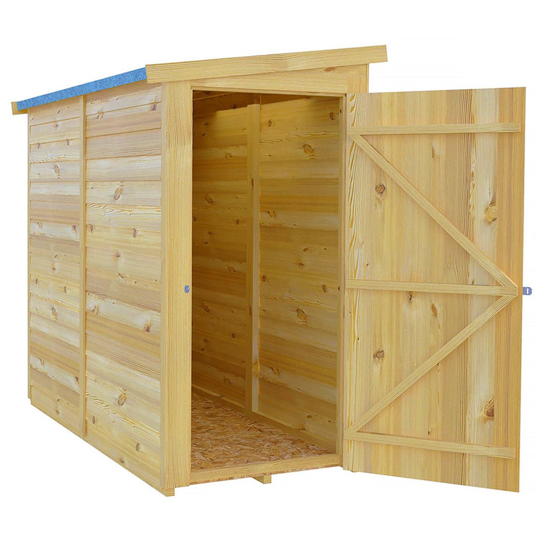 Shire Overlap Pent Single Door Value Pent Wooden Shed - JJ Building Materials