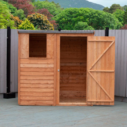 Shire Overlap Pent Single Door Value Pent Wooden Shed - JJ Building Materials