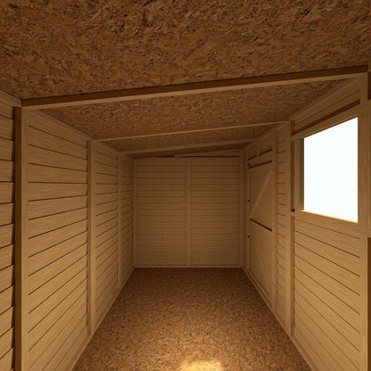 Shire Overlap Pent Single Door Value Pent Wooden Shed - JJ Building Materials