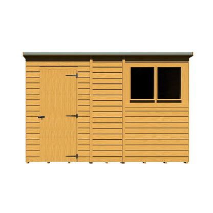 Shire Overlap Pent Single Door Value Pent Wooden Shed - JJ Building Materials