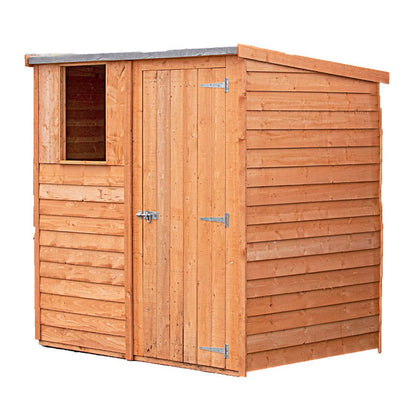 Shire Overlap Pent Single Door Value Pent Wooden Shed - JJ Building Materials