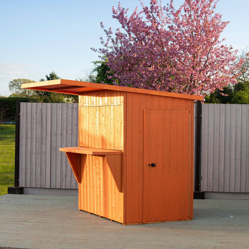 Shire Paradise Pent Roof Outdoor Bar 6x4ft - JJ Building Materials