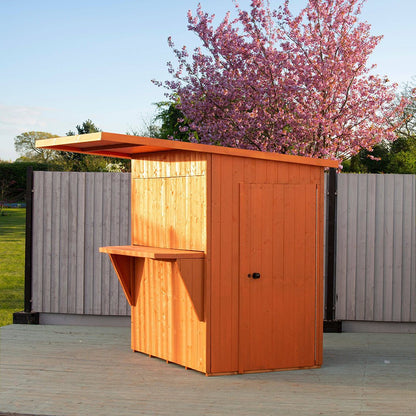 Shire Paradise Pent Roof Outdoor Bar 6x4ft - JJ Building Materials