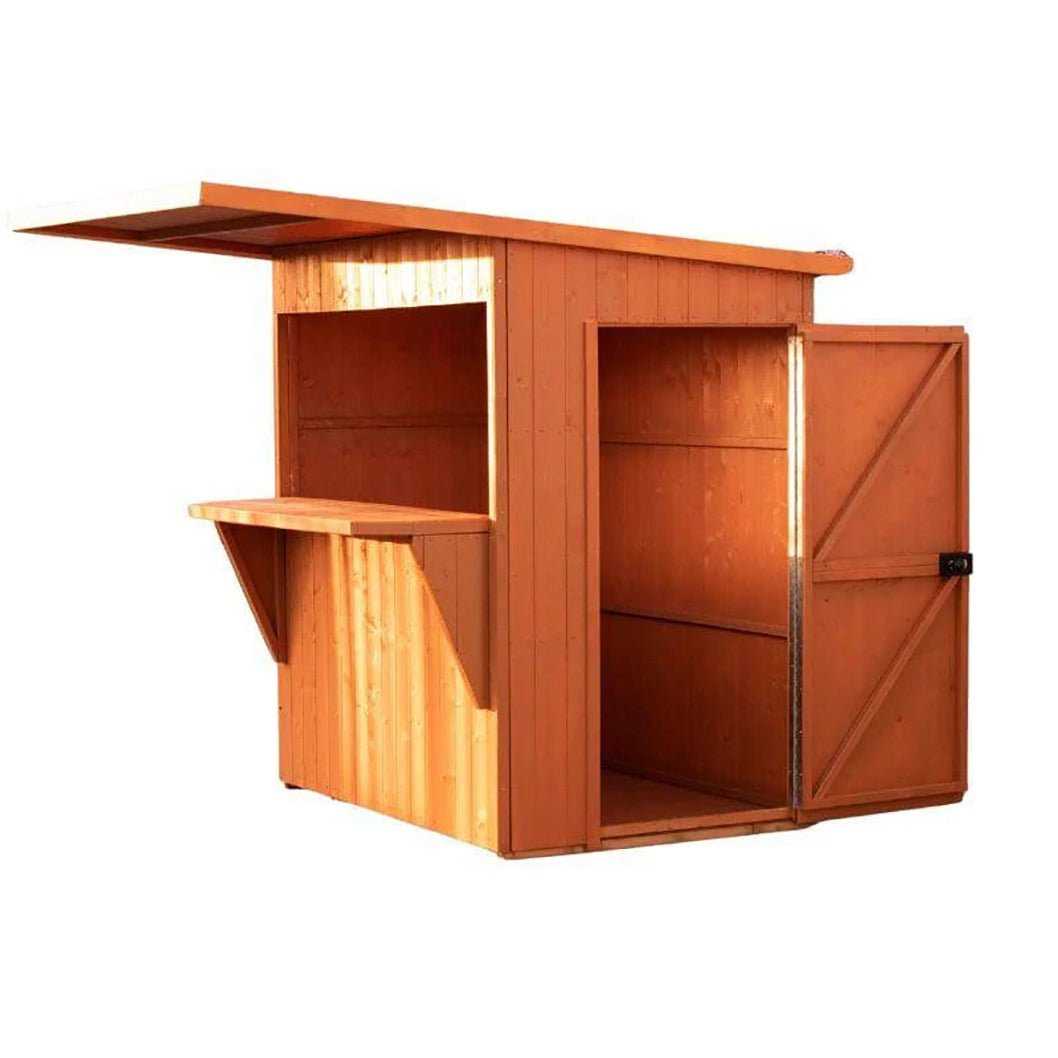 Shire Paradise Pent Roof Outdoor Bar 6x4ft - JJ Building Materials