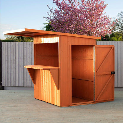 Shire Paradise Pent Roof Outdoor Bar 6x4ft - JJ Building Materials