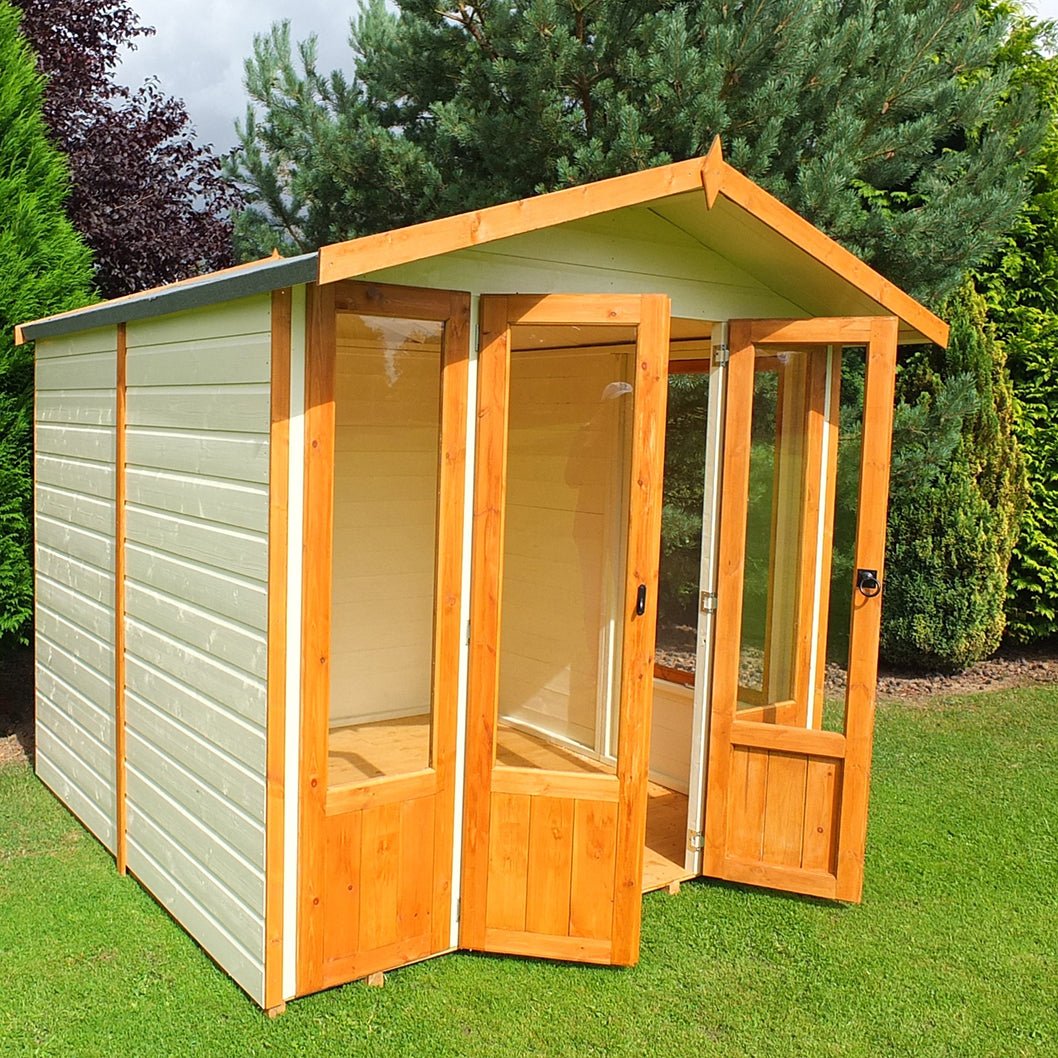 Shire Parham 7x7ft Double Door T&G Wooden Summerhouse - JJ Building Materials