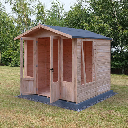 Shire Parham 7x7ft Double Door T&G Wooden Summerhouse - JJ Building Materials