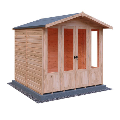Shire Parham 7x7ft Double Door T&G Wooden Summerhouse - JJ Building Materials