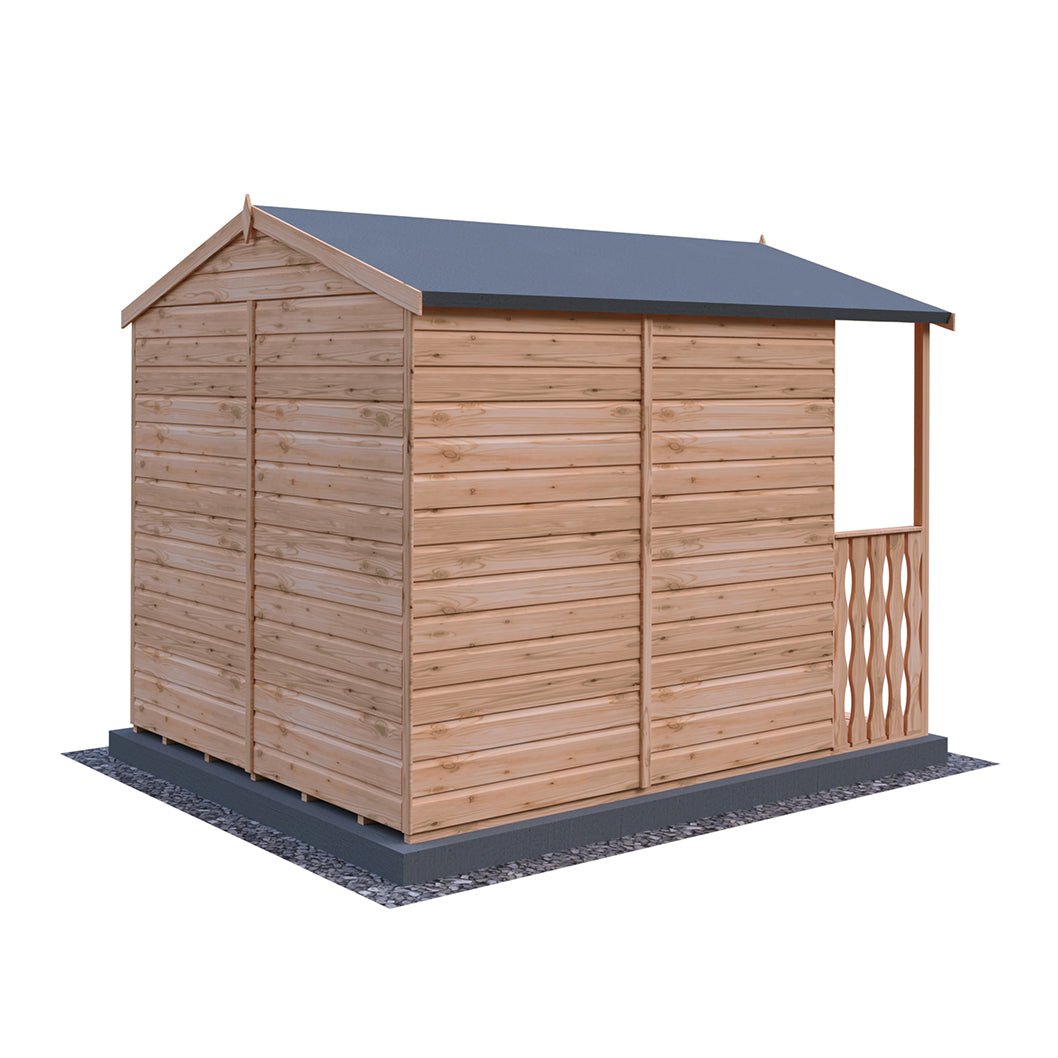 Shire Parham 7x7ft Double Door T&G Wooden Summerhouse - JJ Building Materials
